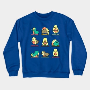 Avocado Yoga for Kids Crewneck Sweatshirt